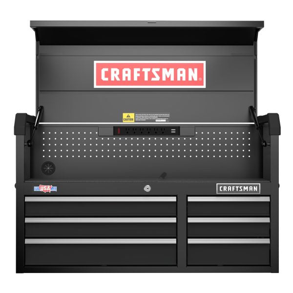 40.5-in W x 24.7-in H 6-Drawer Steel Tool Chest (Black)